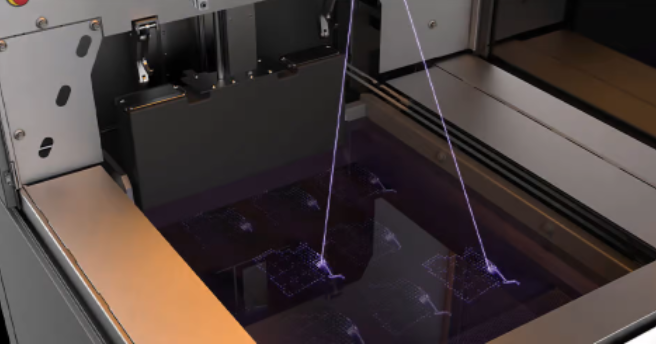 SLA750の内部　出典：3D　Systems社